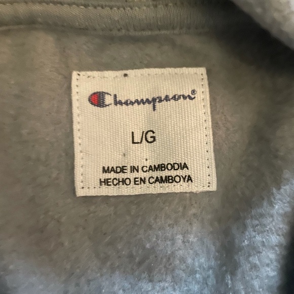 NAVY Blue Tie-Dye Champion Hoodie - Picture 3 of 3